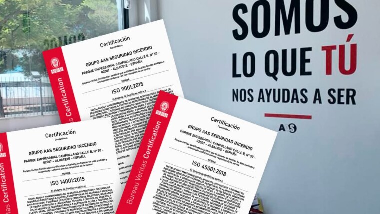 AAS, RENUEVA SUS CERTIFICACIONES ISO